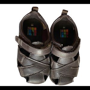 Healthtex Boys Brown Velcro Sandals 6